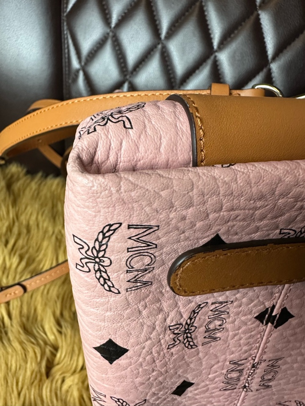 MCM Visetos Drawstring Backpack - Picture 6 of 9